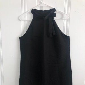Bow Neck Shift Dress